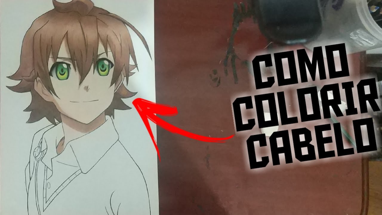 COMO COLORIR CABELO DE ANIME