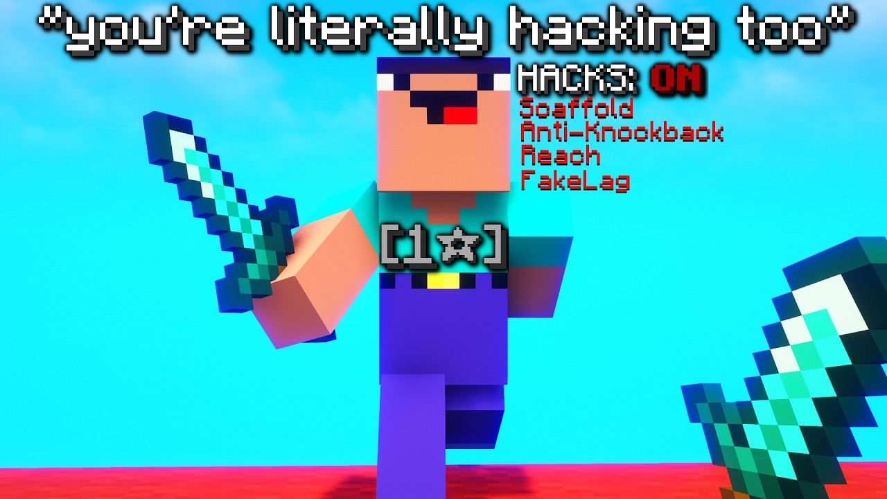 Fighting CHEATING Nons in Solo Bedwars…
