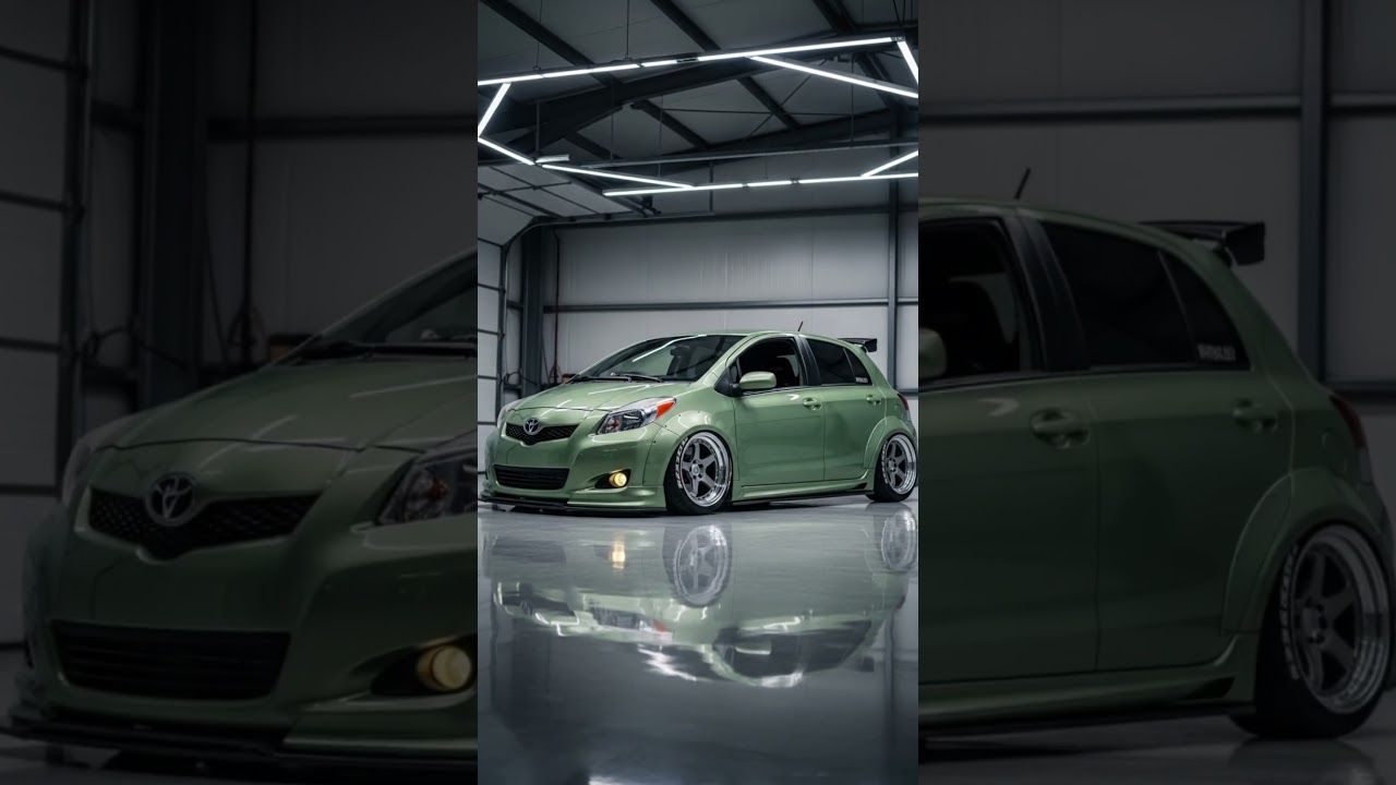2010 Toyota Yaris Restomod Stance Style | Street Render Garage