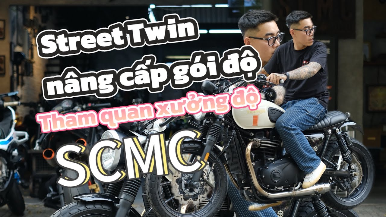 Một vòng quanh xưởng SCMC | Triumph Street Twin nâng cấp gói độ sau khi hoàn thiện | Thịnh SCMC 