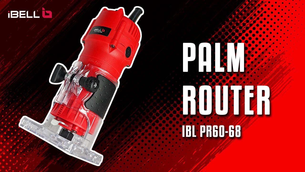IBELL Electric Hand Trimmer Wood Palm Router PR60-68 Unboxing and Testing