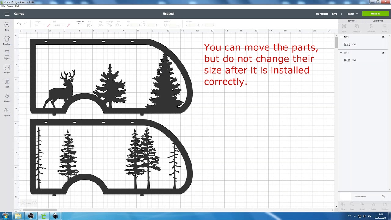 Convert Laser Cut files to Cricut Design Space cutting file