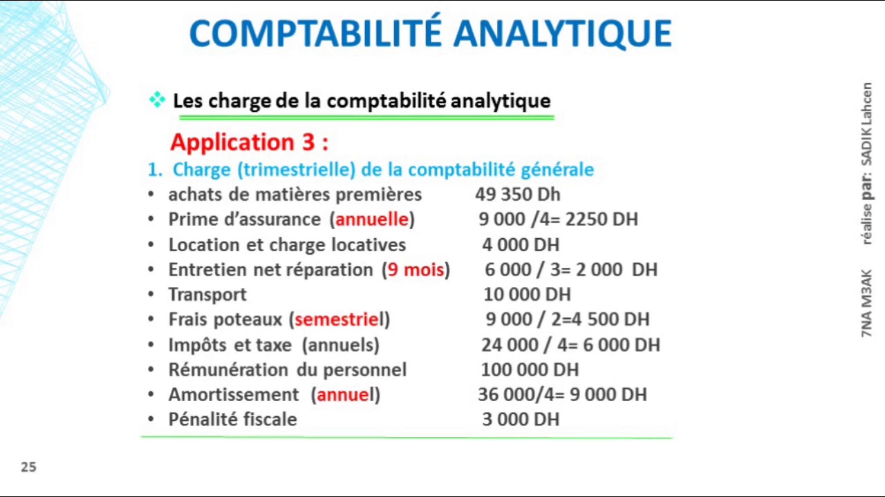 #EP 4 comptabilité analytique: les charge de la comptabilité analytique(EXERCICE 3)| 3/3