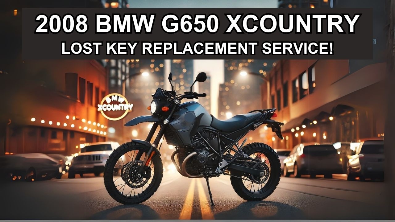 From Scratch: Making a Replacement Key for a Ignition Lock (2008 BMW G650 Xcountry)