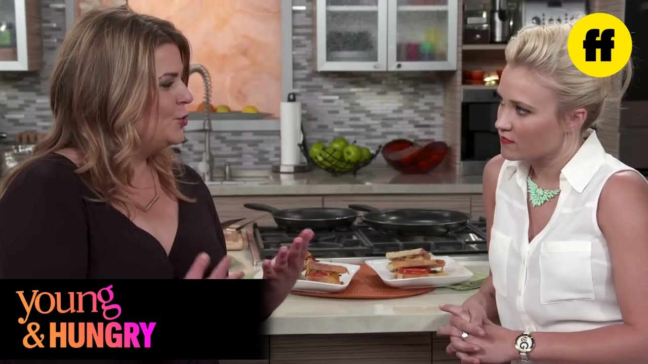 Young & Hungry | Young & Foodie Gabi's No Fail Grilled Cheese (feat. Emily Osment) | Freeform