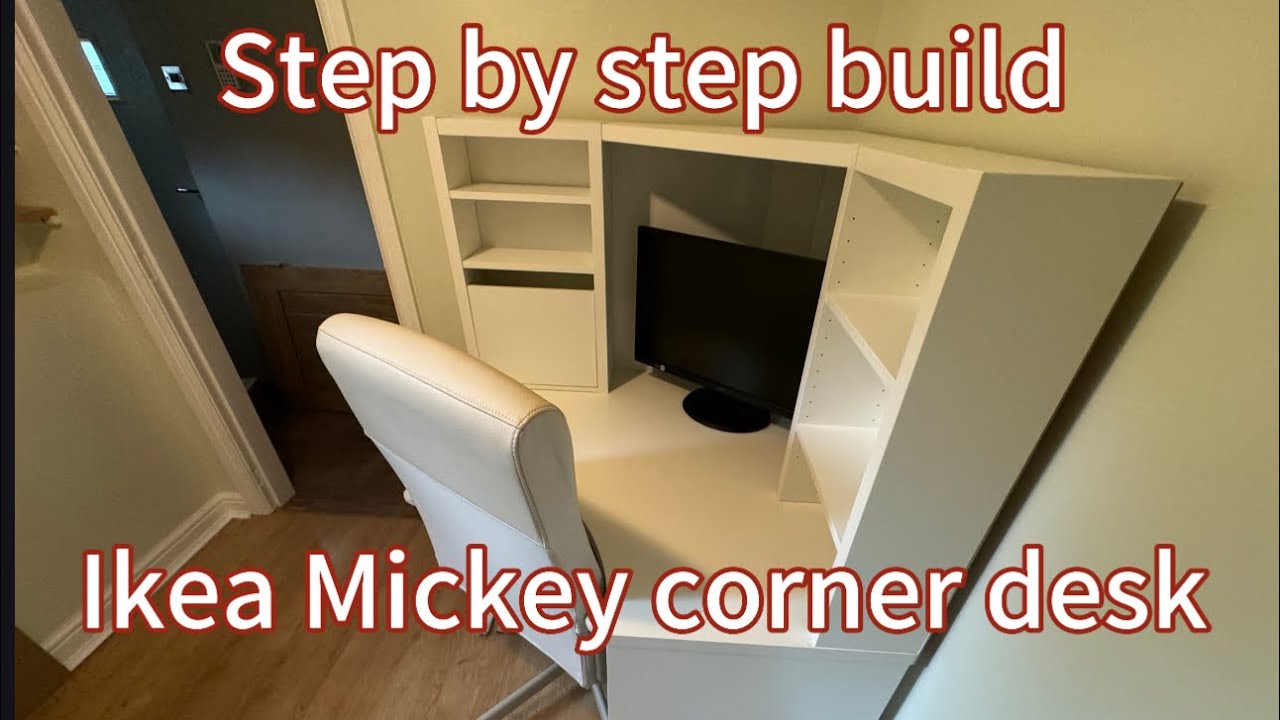 Ikea Micke corner desk step by step build. I read the manual so you don't have to.