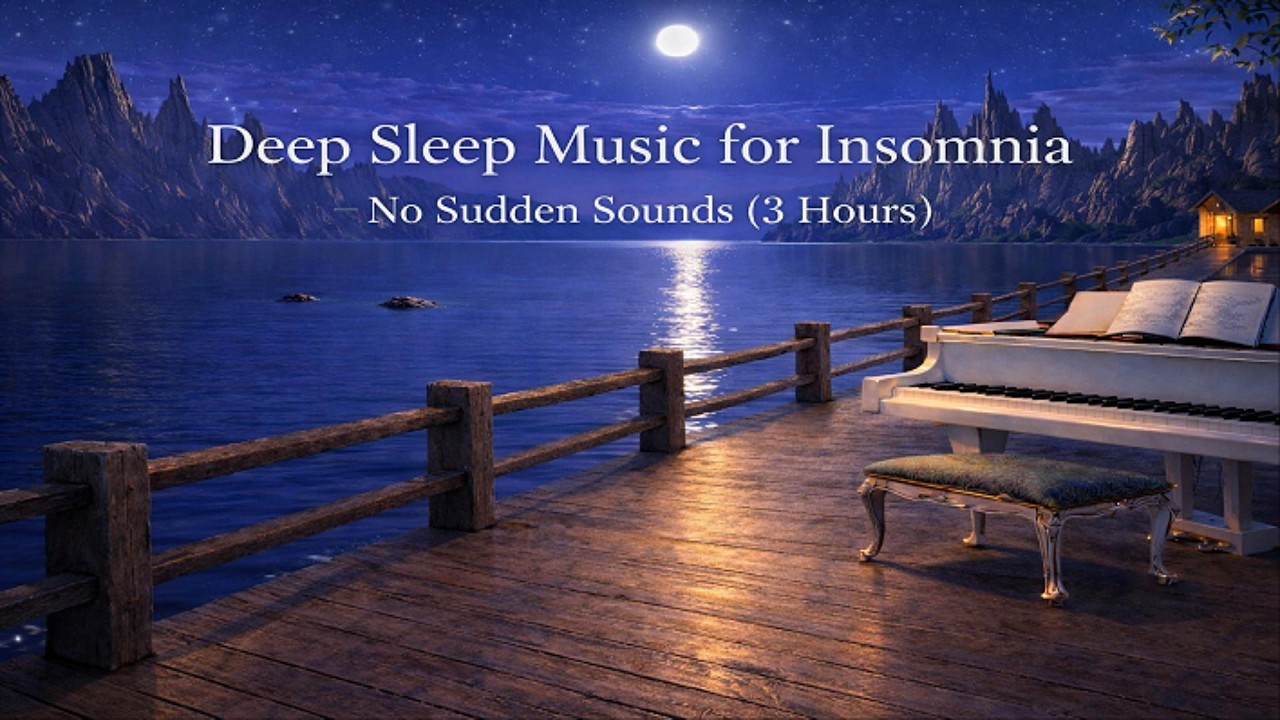 Deep Sleep Music for Insomnia – No Sudden Sounds (3 Hours)