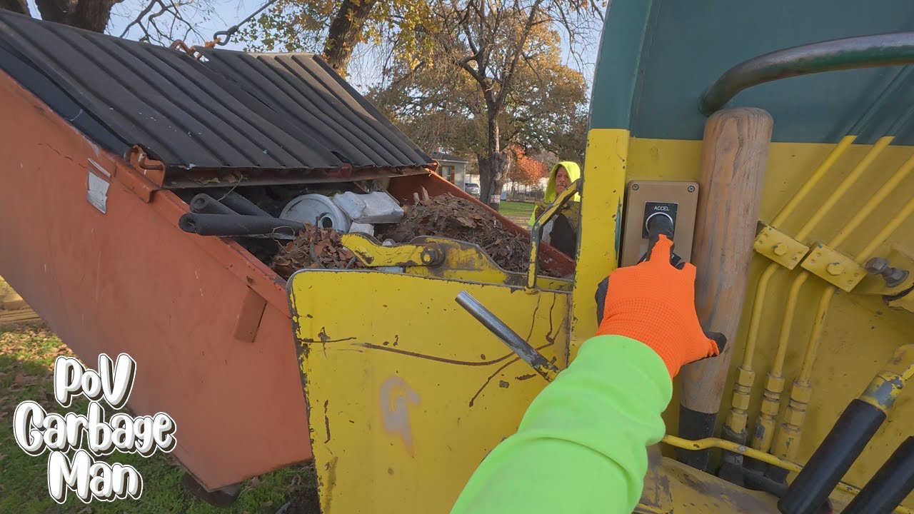 Dumpsters VS Rearloader Truck - Garbage Man POV | 4K Full UHD