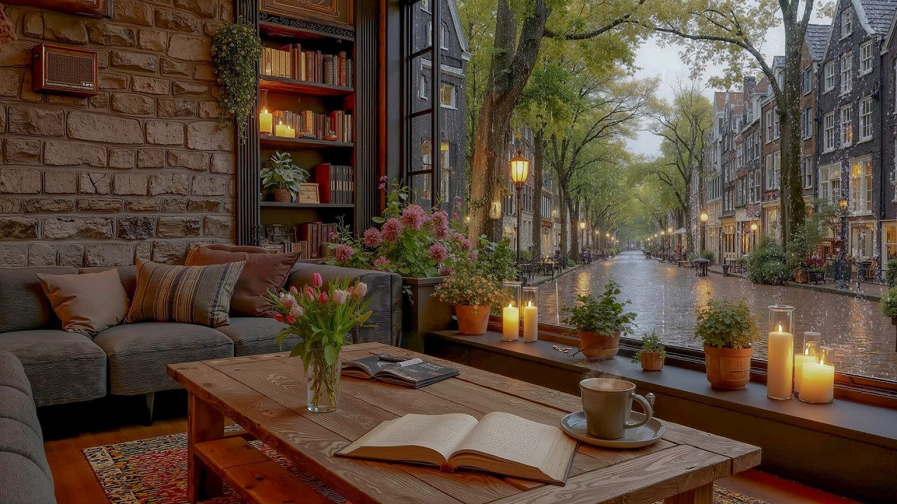 Cozy Café Ambience with Smooth Jazz | Relaxing March Jazz for Work, Study
