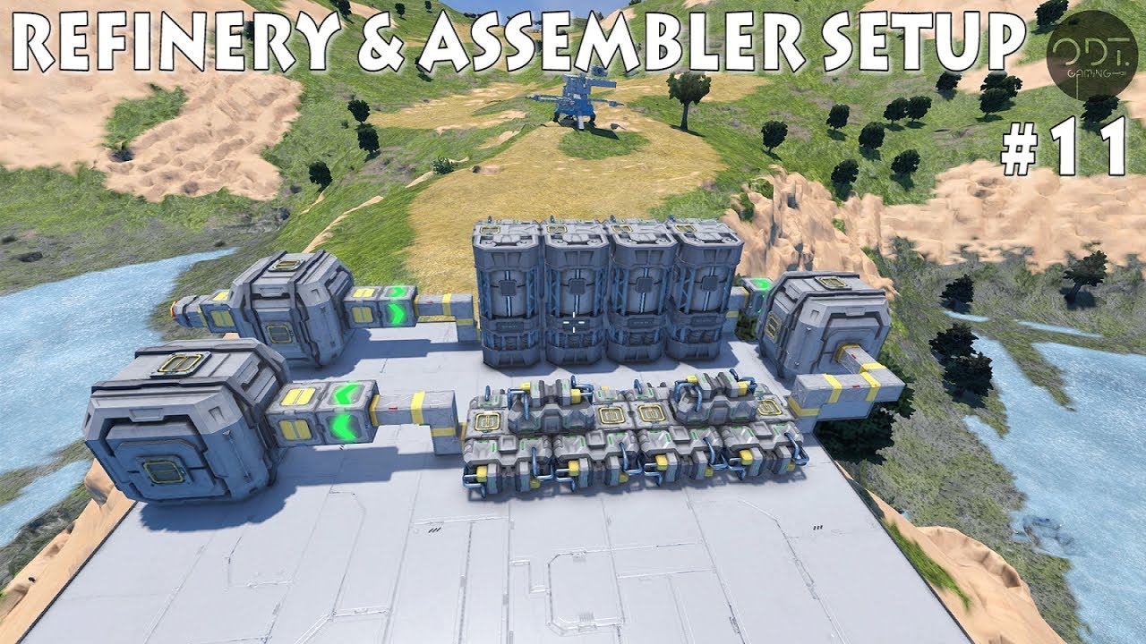[11] SPACE ENGINEERS Ep.11: Refinery & Assembler setup