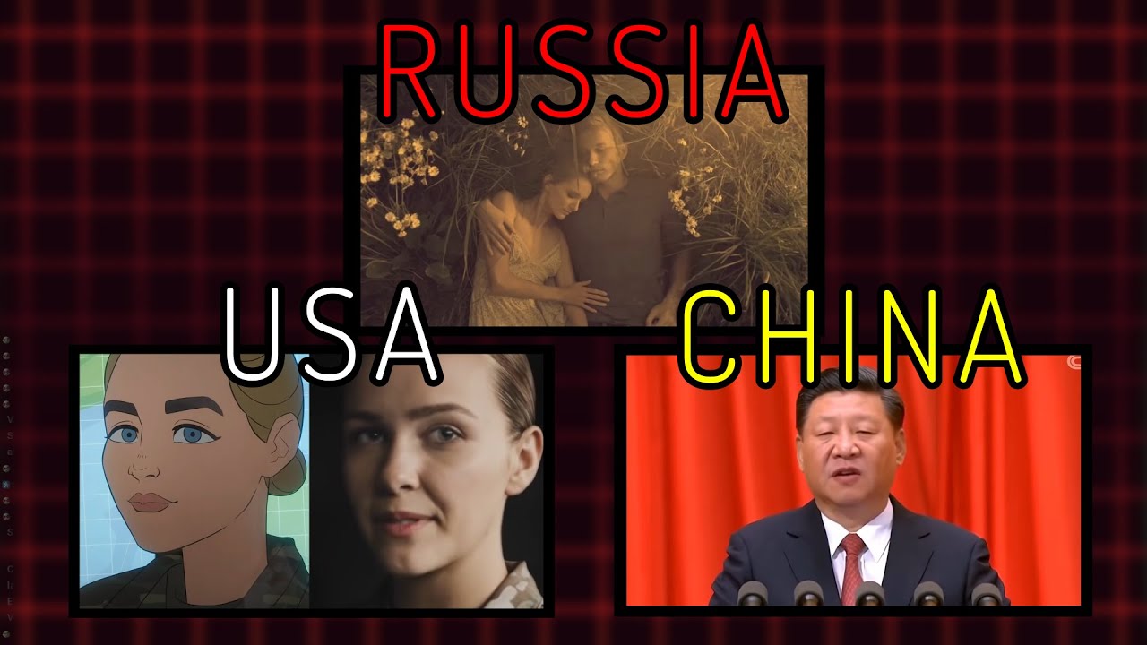 AMERICAN VS. CHINESE VS. RUSSIAN MILITARY ADS