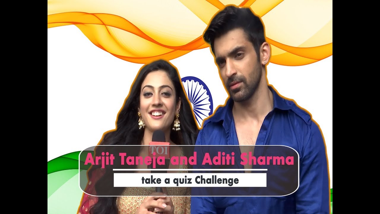 Independence Day: Kaleerein stars Arjit Taneja and Aditi Sharma take a quiz Challenge