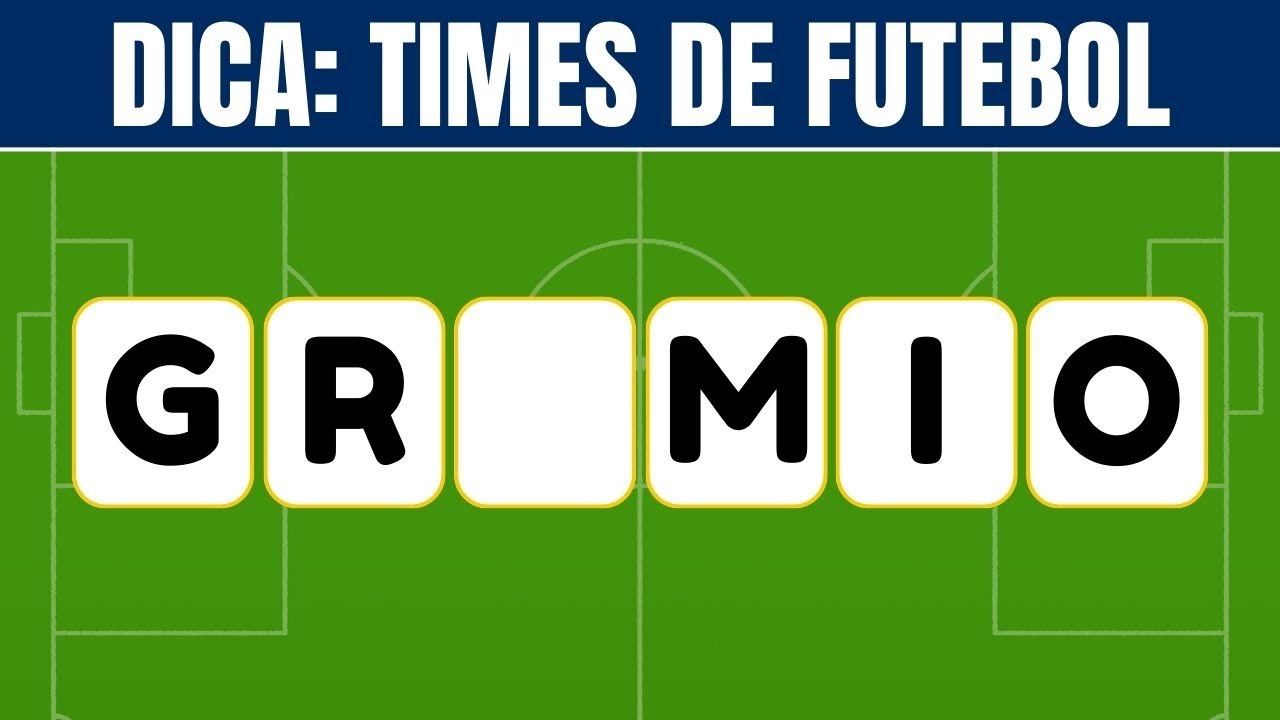 Adivinhe a PALAVRA Com POUCAS LETRAS | DICA: Times De Futebol
