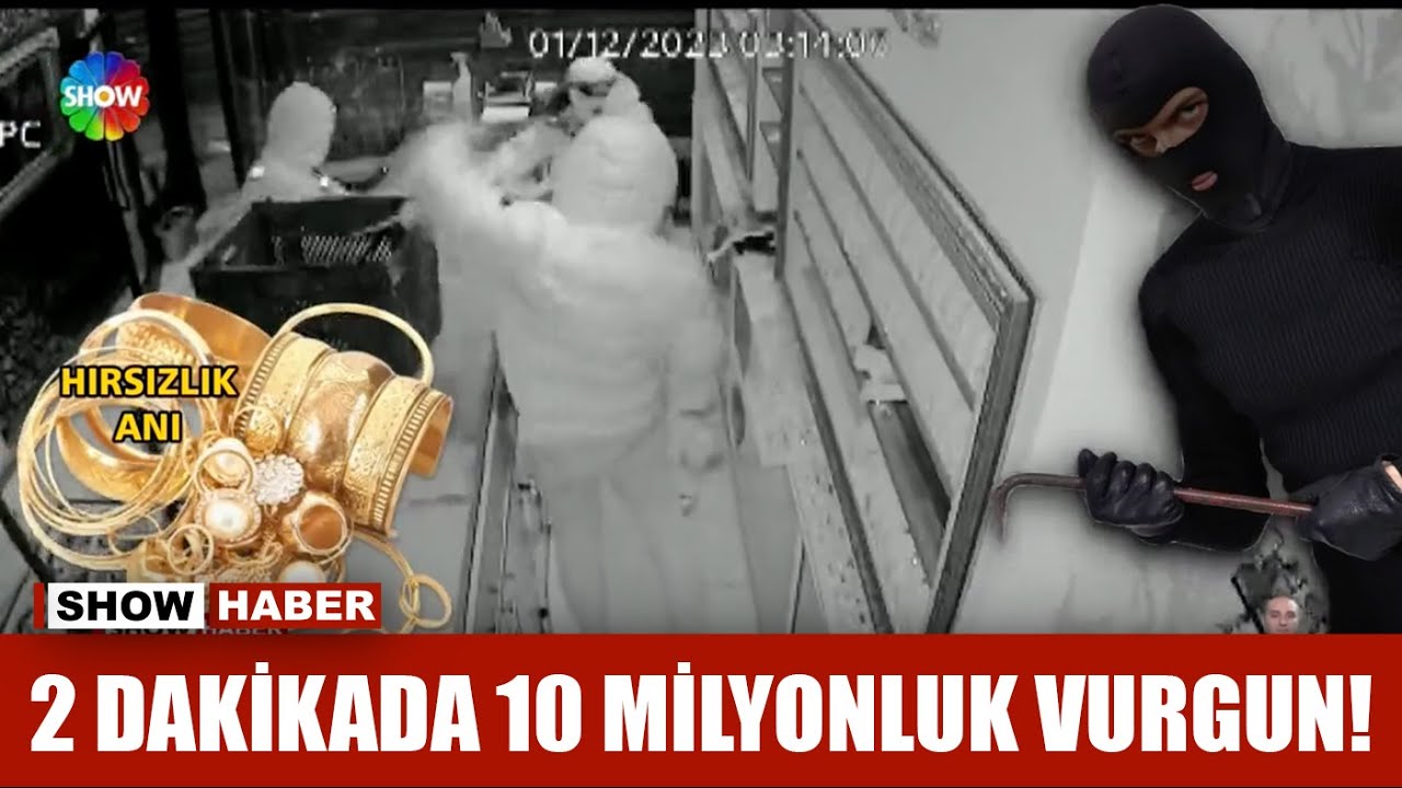 10 milyon liralık altın çaldılar!