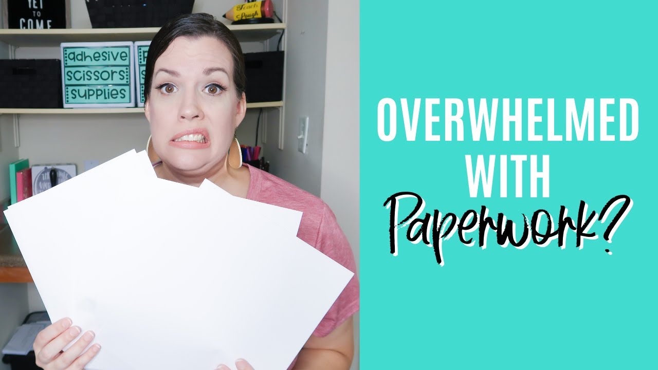 How to tame all the teacher paperwork and the flow of paper in your classroom