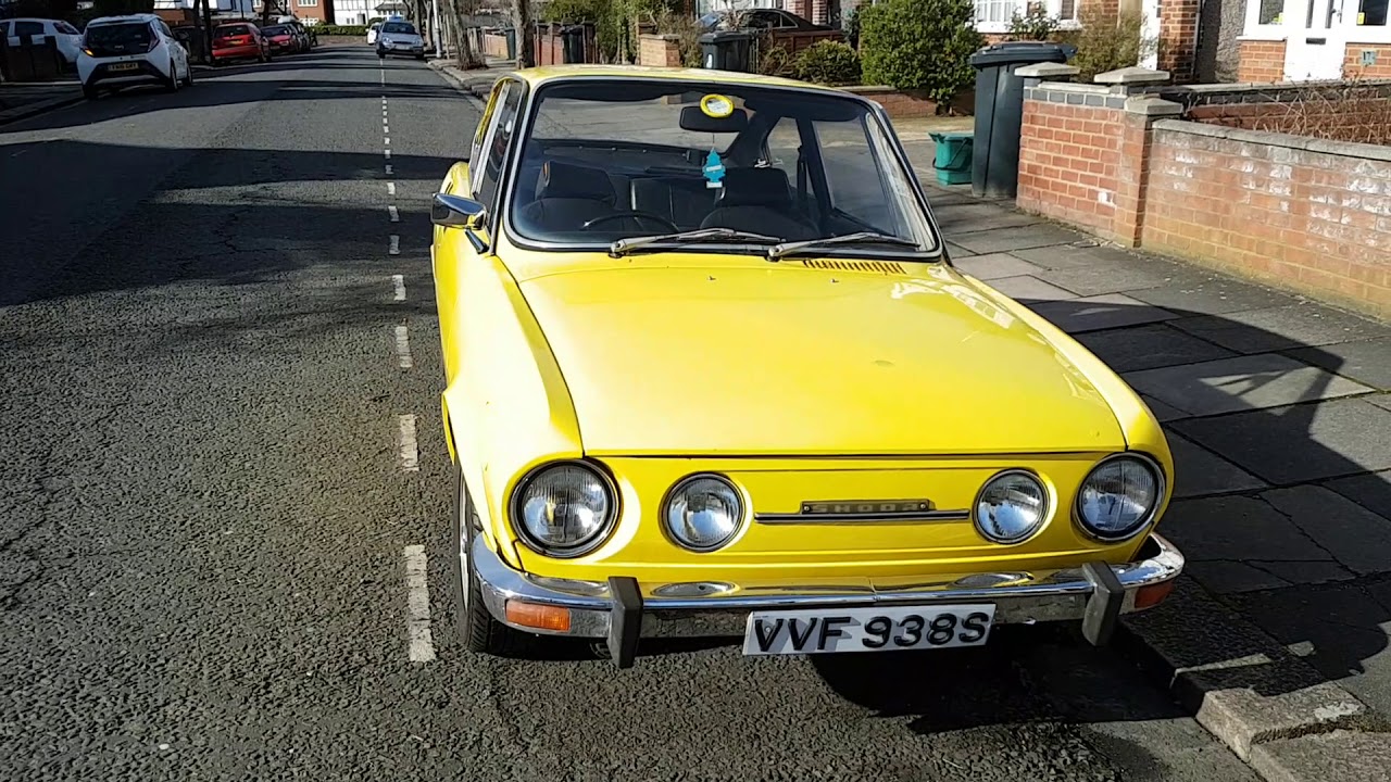 Old rear-engined Skoda 110R coupe, spotted  in Perivale