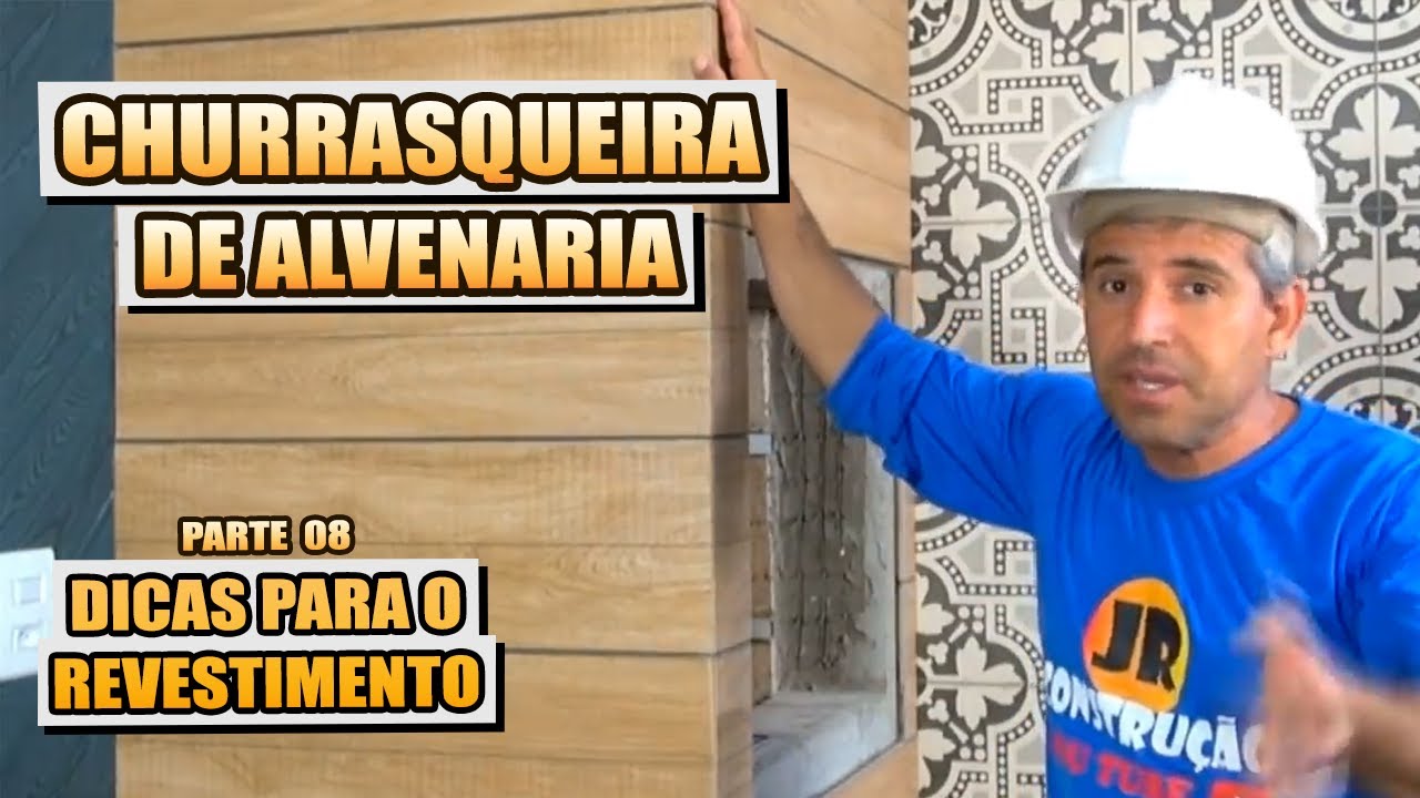 COMO FAZER CHURRASQUEIRA PARTE 8. REVESTIMENTO DA CHURRASQUEIRA