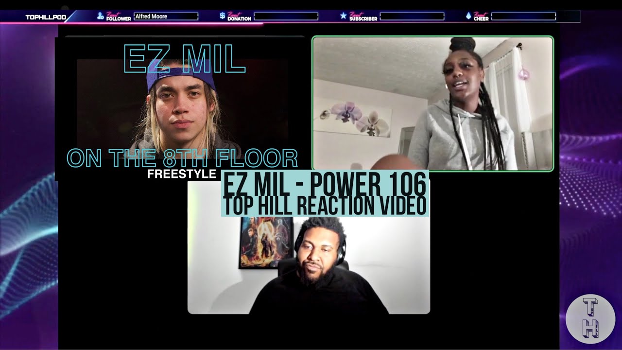 EZ MIL POWER 106 LOS ANGELES FREESTYLE LIVE | ON THE 8TH FLOOR (OFFICIAL TOP HILL REACTION VIDEO)
