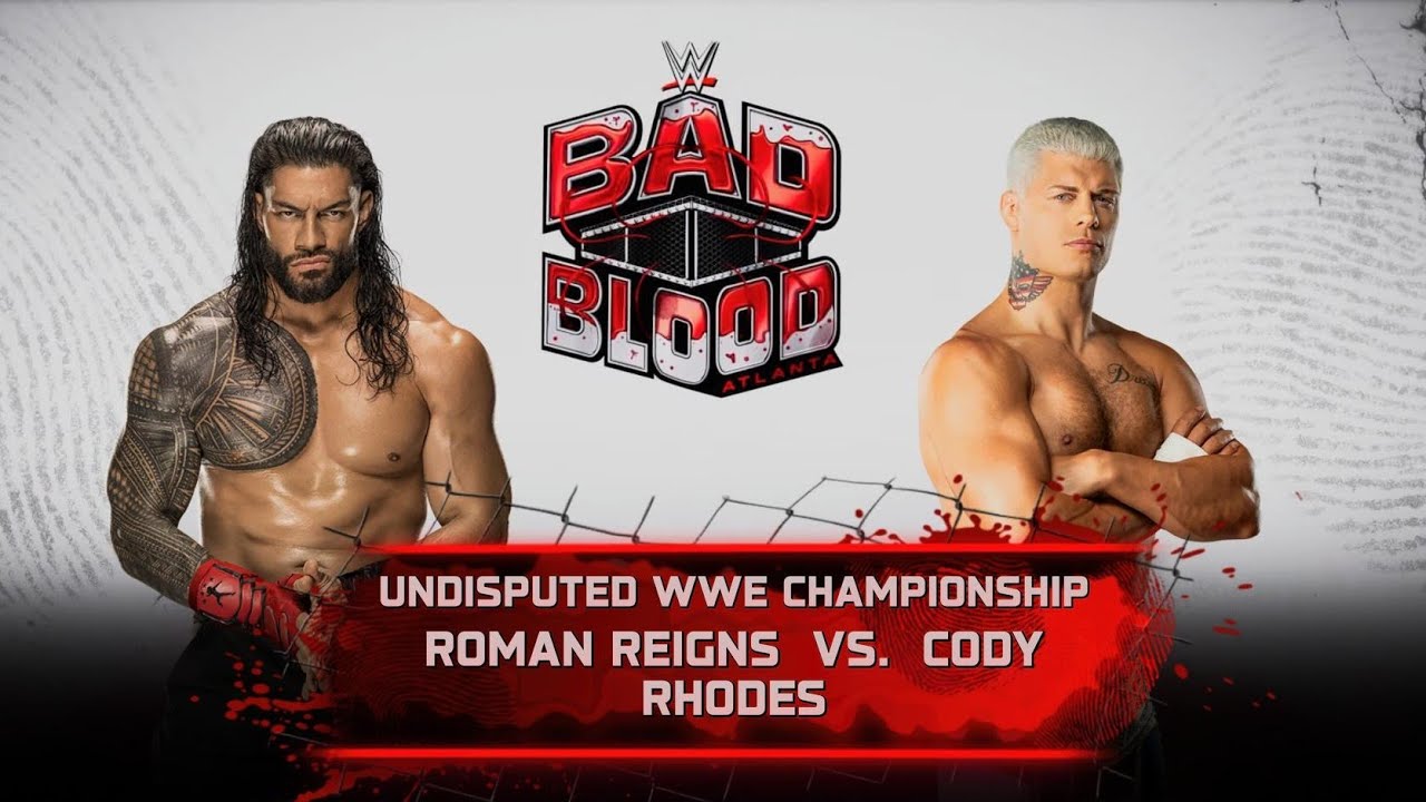 WWE 2K25 Roman Reigns VS Cody Rhodes and Bloodline Rules