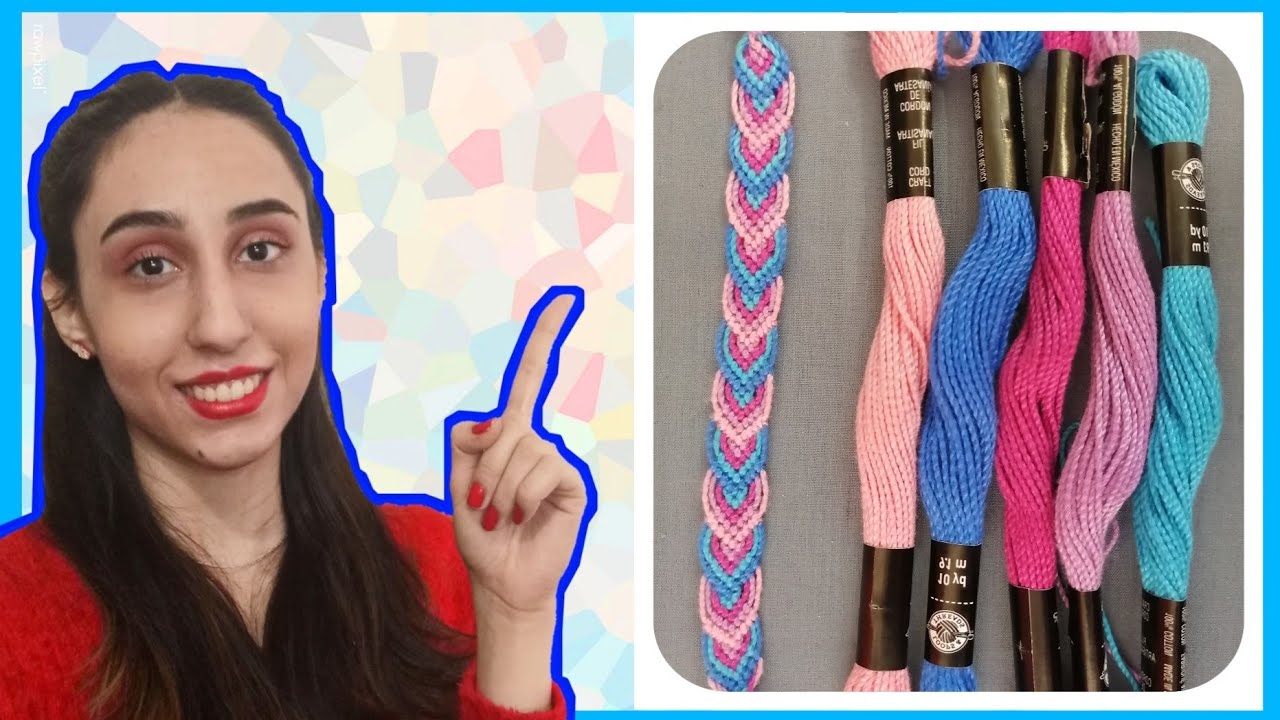 آموزش بافت دستبند دوستی طرح طاووس - friendship bracelet