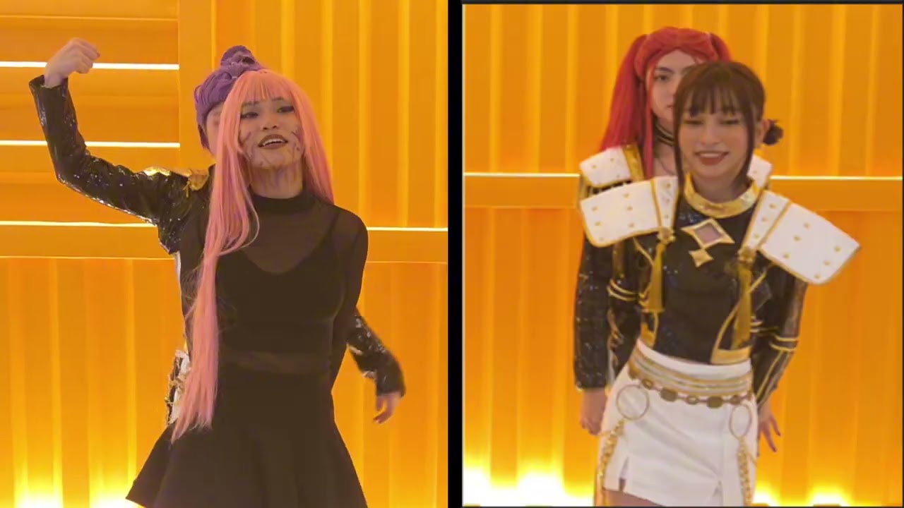 KPOP Demon Hunters HUTR/X & GIRL ABBY SAJA BIG GUY Dance Cover#kpop #kpopdemonhunters #huntrix #icon