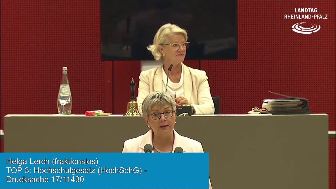 Helga Lerch zum neuen Hochschulgesetz