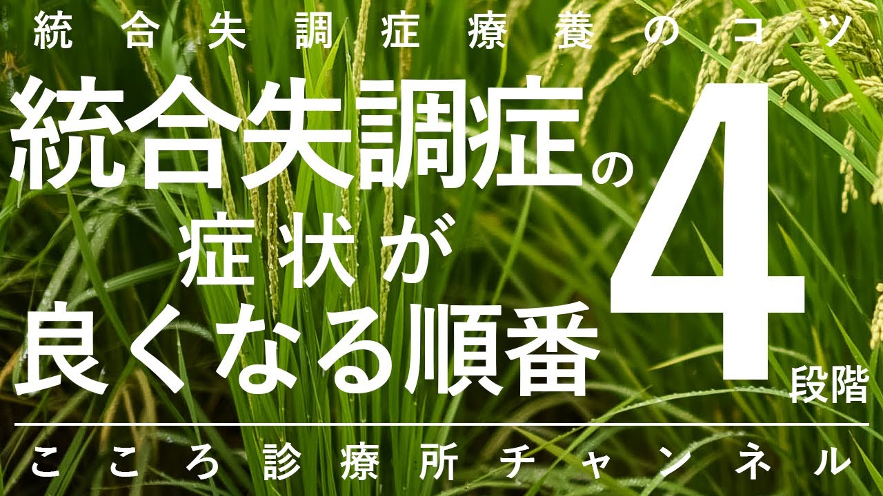 【統合失調症】統合失調症の症状が良くなる順番4段階【精神科医が10分で説明】急性期症状｜陽性症状（幻聴・妄想など）｜陰性症状｜認知機能障害