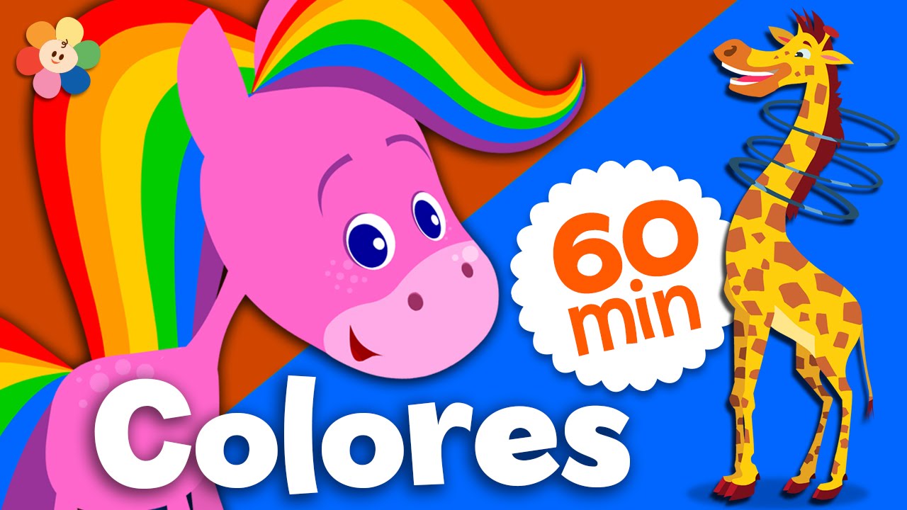 Aprende Colores | Coloreando Animales con Colores | Compilación del Caballo Arco Iris | BabyFirst