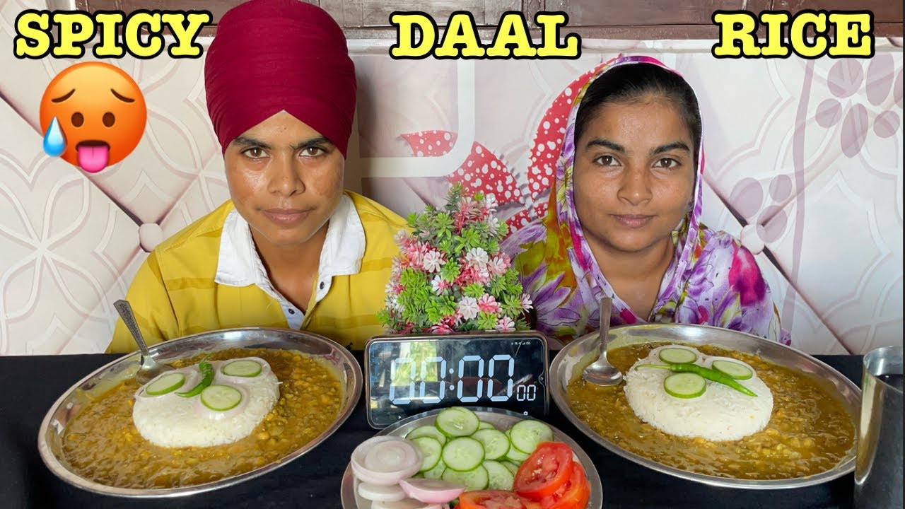 SPICY🥵DAAL AND WHITE RICE EATING CHALLENGE/ FUNNY PUNISHMENT AND WIN 🏆 PRIZE//@Mini California Vlog 