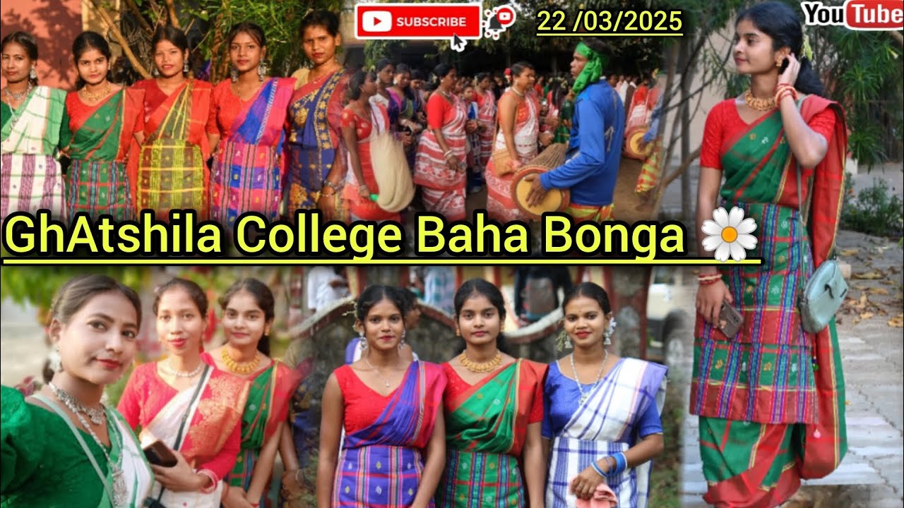 Ghatshila College Baha Bonga 🌼2025 || Baha Highlights || skvlogs836