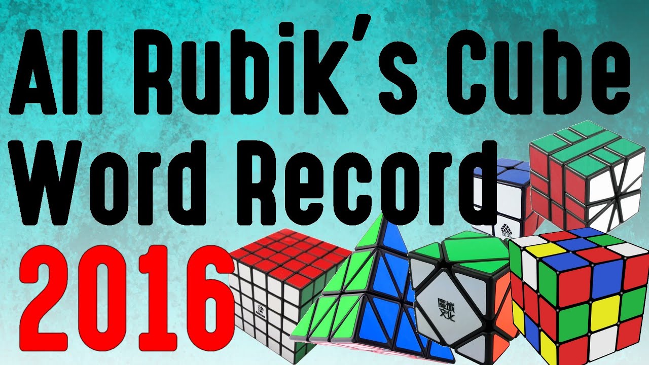 All Rubik's cube World Record 2016!