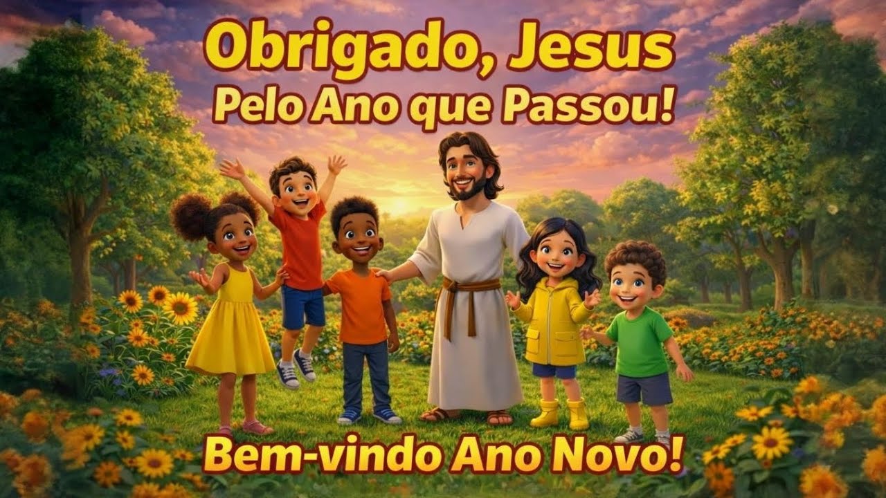Obrigado, Jesus! Bem-Vindo Ano Novo! | Música Divertida Cristã | Céu de Canções Kids