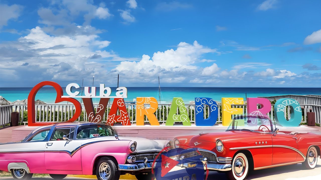 Варадеро, Куба. Съёмка города  с дрона и из автобуса 