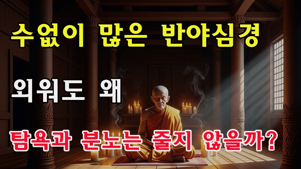 반야심경을 수없이 외워도 탐·진·치가 줄지 않는다? 문제는 바로 이 두 글자에 있다!