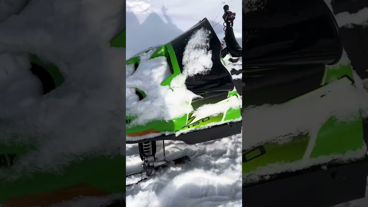 Getting baby snowmobile out and changing battery of the Yamaha