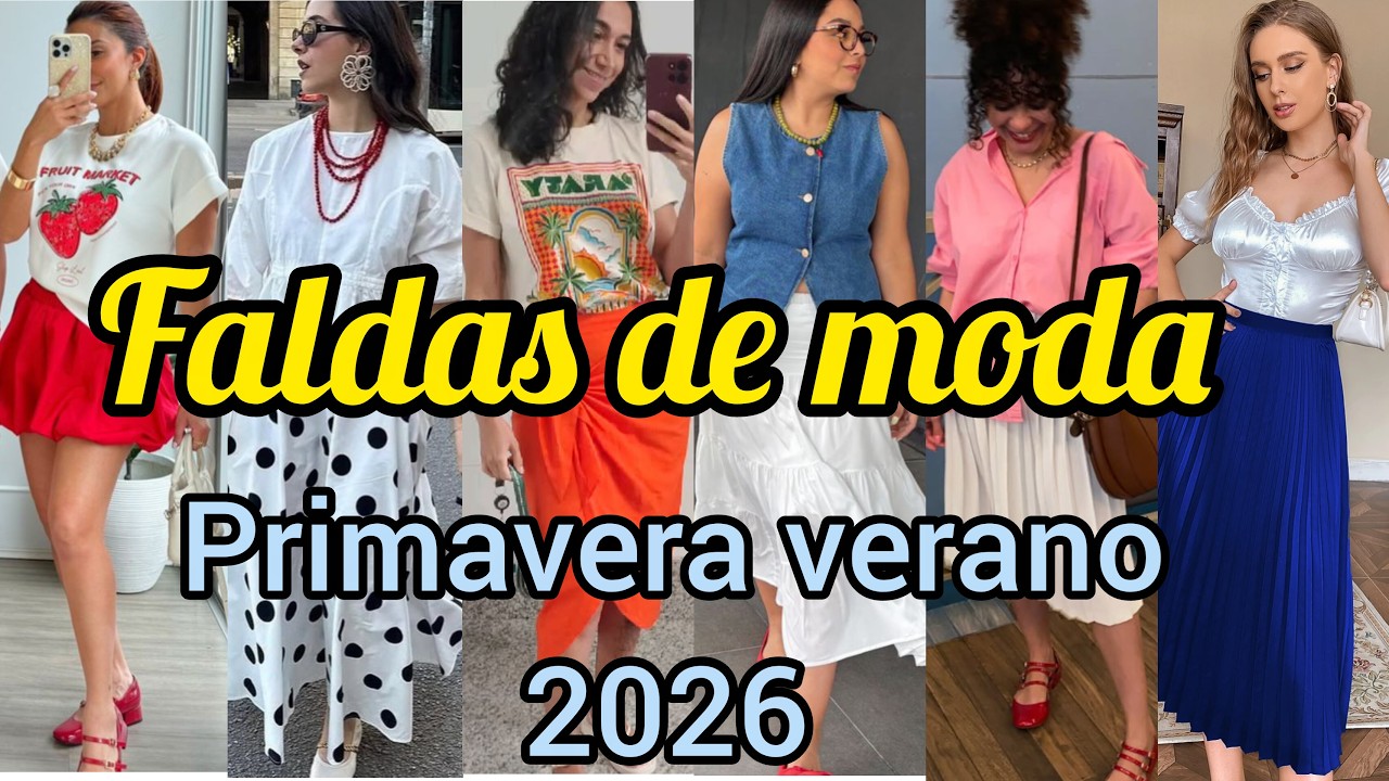 🩵 FALDAS DE MODA 2026 | TENDENCIA EN FALDAS PRIMAVERA VERANO ☀️🪭
