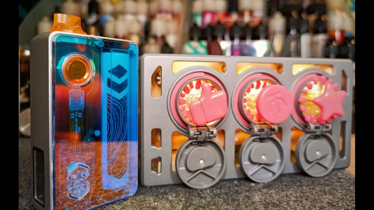 【TEASEOUTtheVAPOR】 DotMod AIO V2 & IOV panels/drip tip/buttons - unboxing
