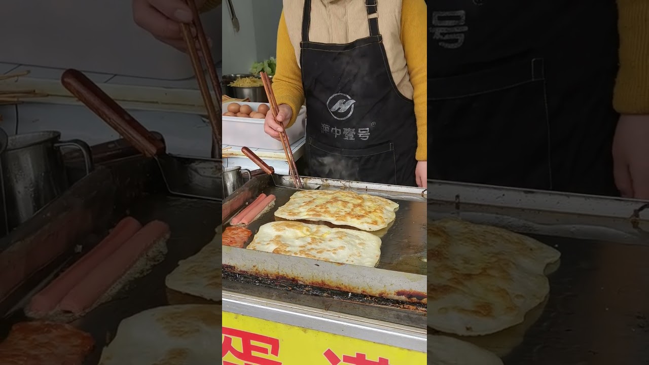 Chinese Egg-Stuffed Pancake!The Olympic Gold Medalist’s Favorite Snack/ China street food