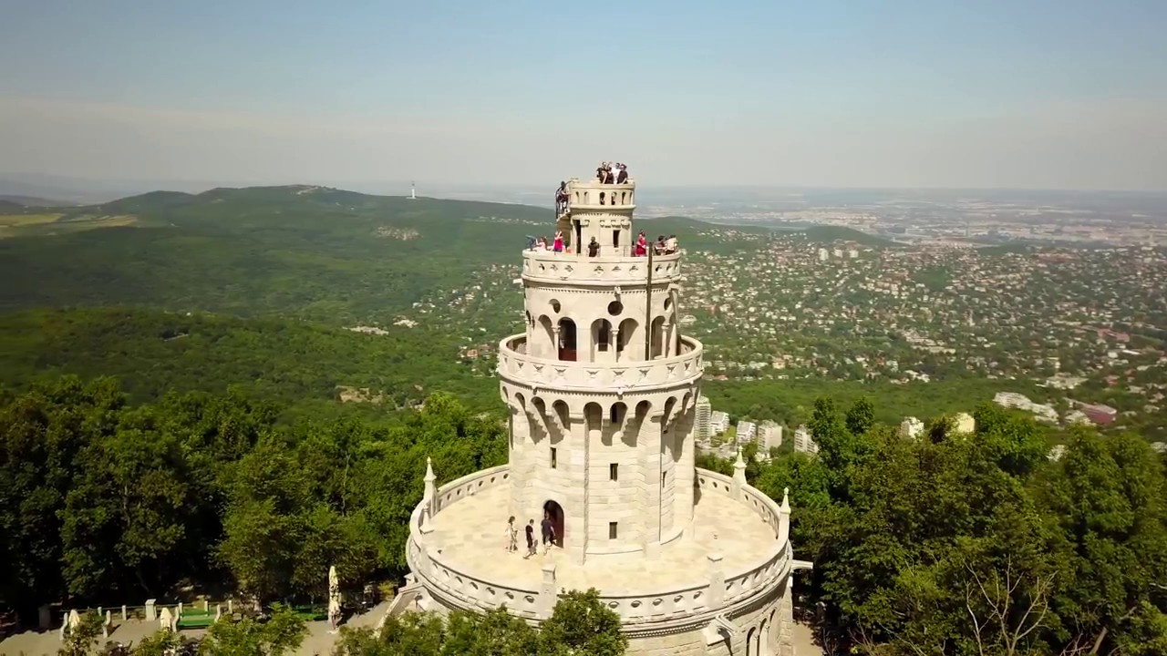 Hungary from Above - Budapest Normafa / Elizabeth Lookout / Libegõ / Erzsébet-kilátó 4K/UHD