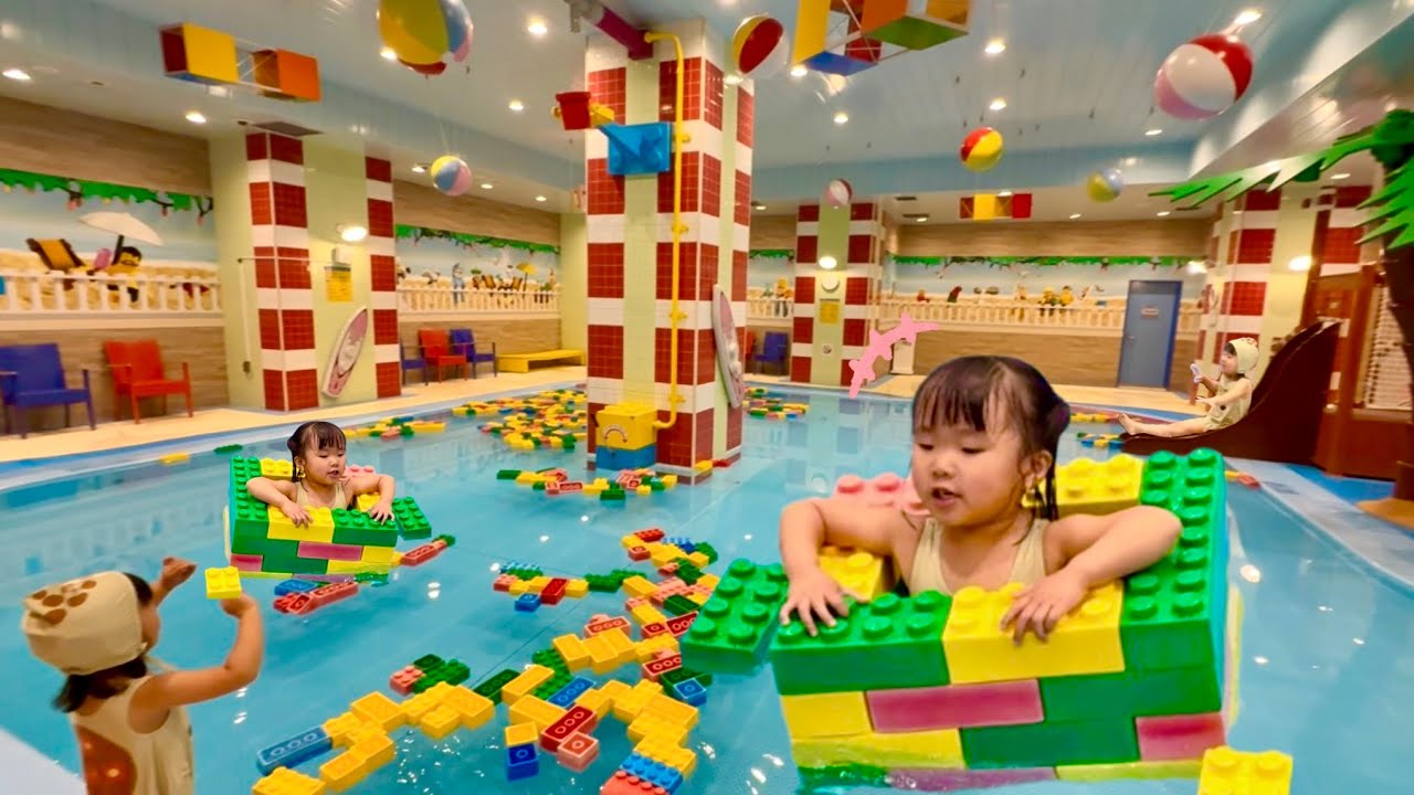 レゴランド・ジャパン・ホテルに泊まったよ！　なのキッズ　レゴランド　LEGOLAND レゴ　LEGO おもちゃ　子ども　遊び　楽しい　面白い　子連れ　ホテル　東海　三重　愛知　観光　プール　滑り台　宿