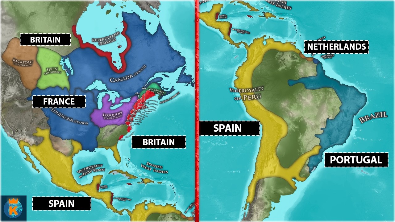 How did Europe Colonize The Americas? (1642 - 1700)
