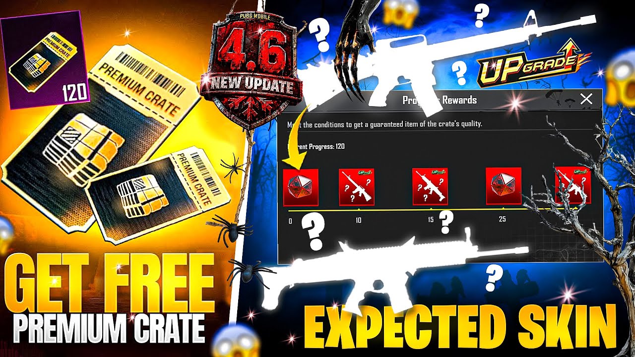 Next Premium Crate 4.6 Update | All Expected Skins Halloween Theme | PUBGM 