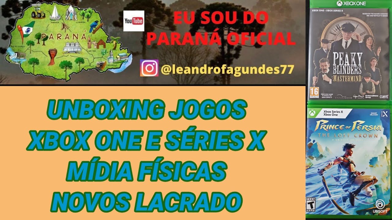 UNBOXING JOGOS XBOX ONE/SÉRIES FÍSICOS 
