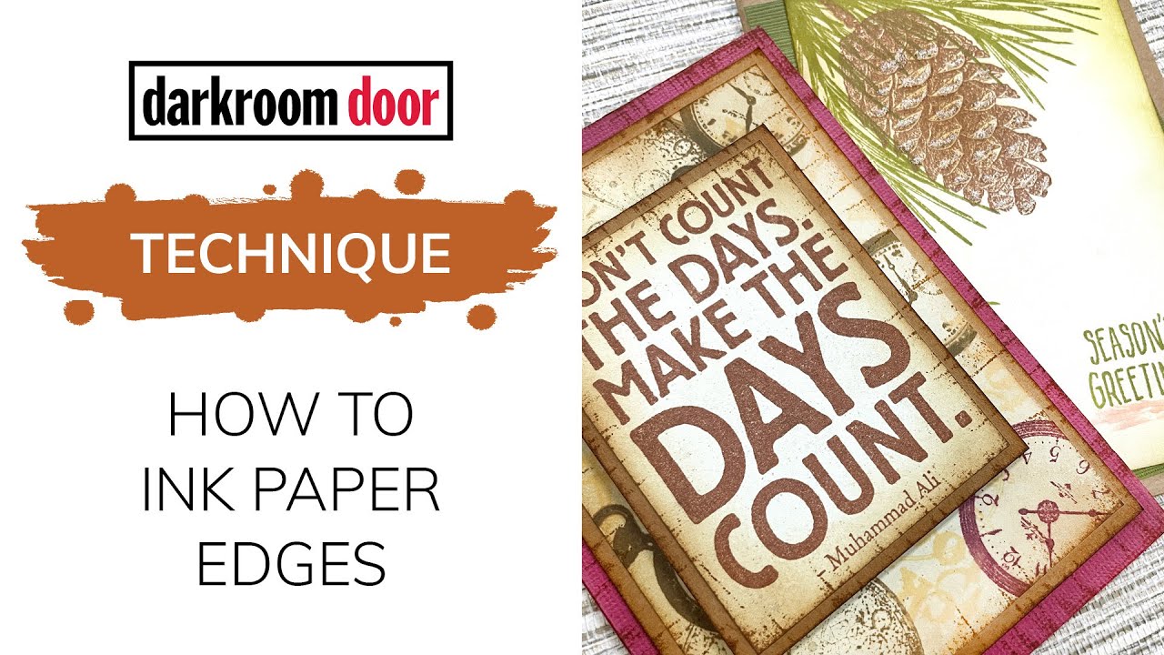 How To Ink Paper Edges