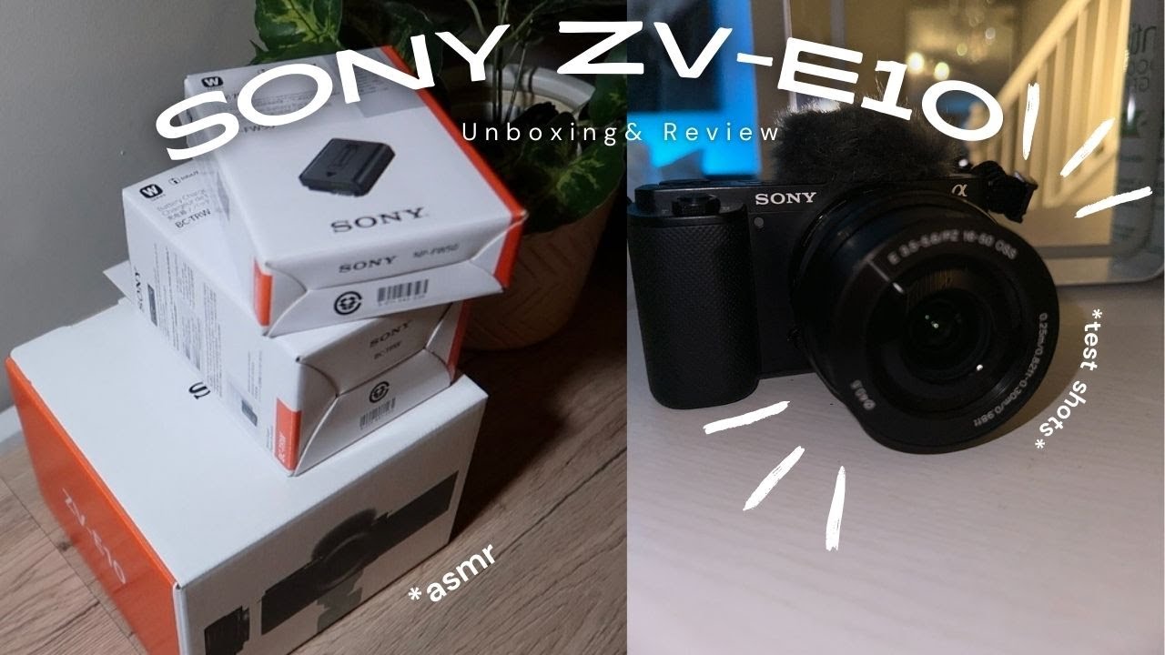 SONY ZV-E10 UNBOXING♡ |*ASMR, TEST SHOTS & COMPARISON TO CANON G7X II |