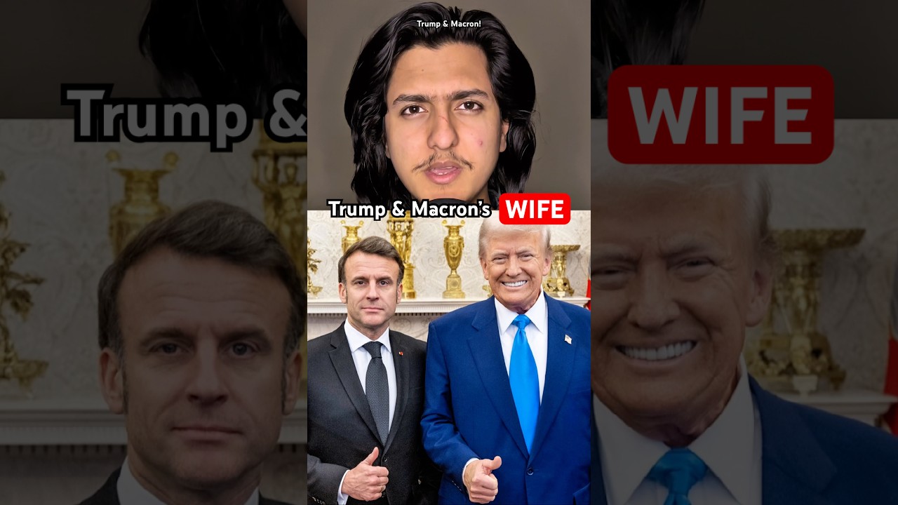 Trump & Macron! #shorts #trump #emmanuelmacron #trumpfunny #trumpjokes #geopolitics #facts
