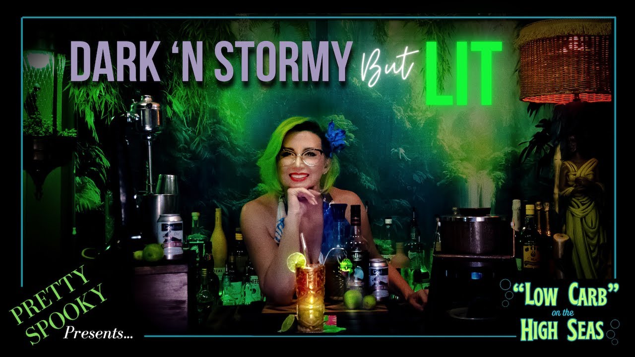 Easiest Tiki Cocktail & DIY Lit Tiki Lamp Swizzle