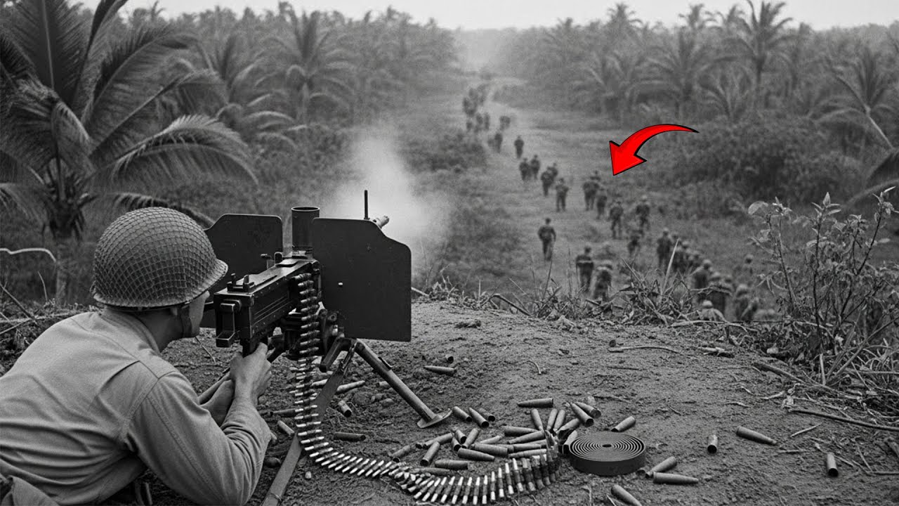 Japanese Charged Him for 3 Hours — He Left 200 Bodies in Front of His Machine Gun Alone