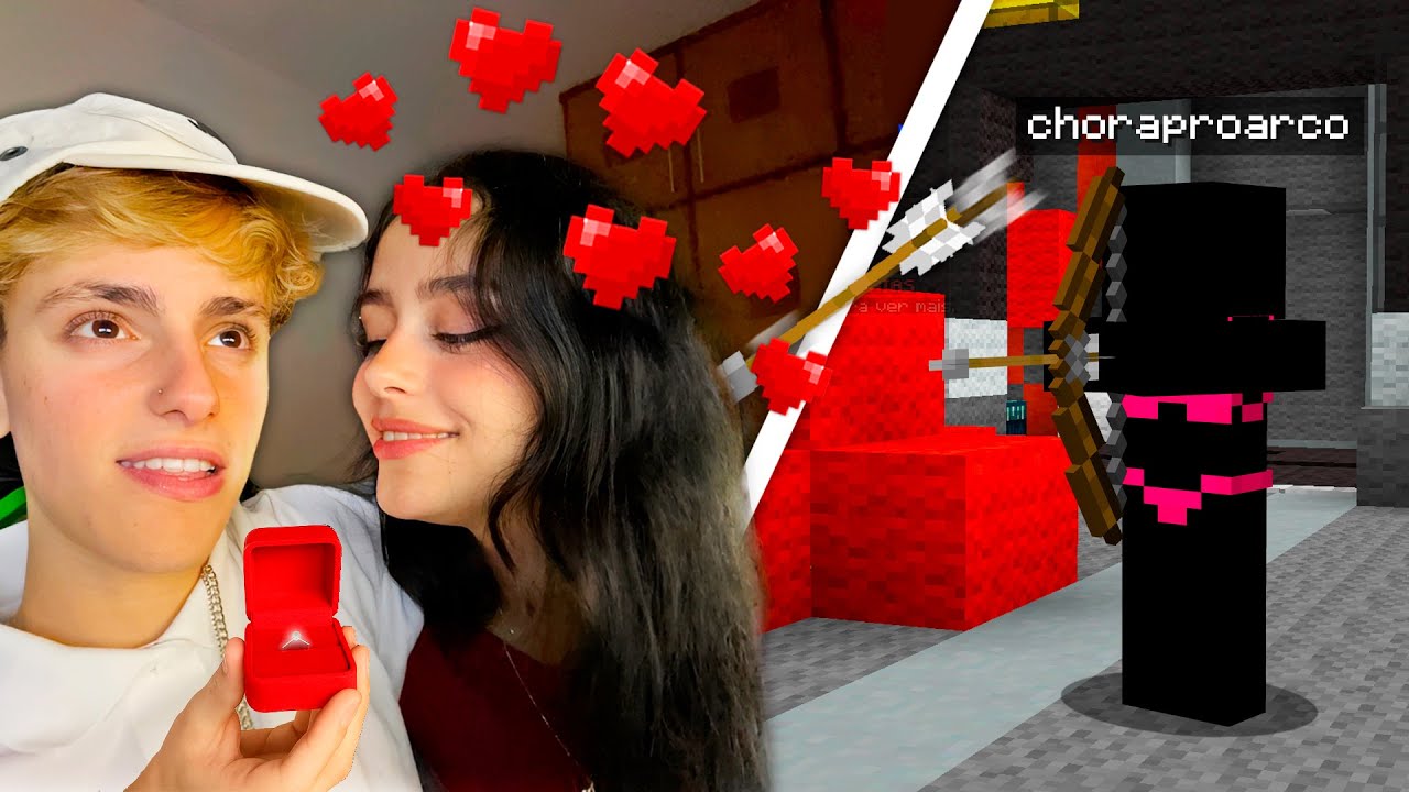 Pedi essa TikToker em namoro jogando minecraft bedwars