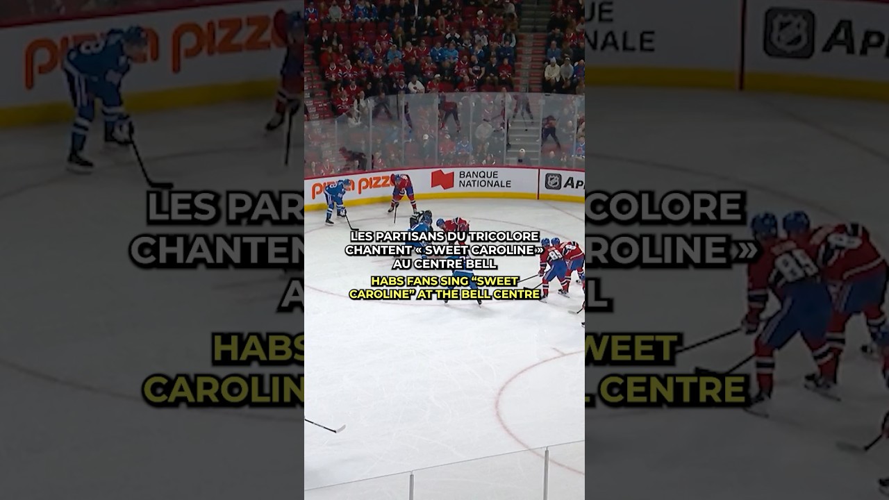 Habs fans sing &ldquo;Sweet Caroline&rdquo; at the Bell Centre #Shorts #Sing #SweetCaroline
